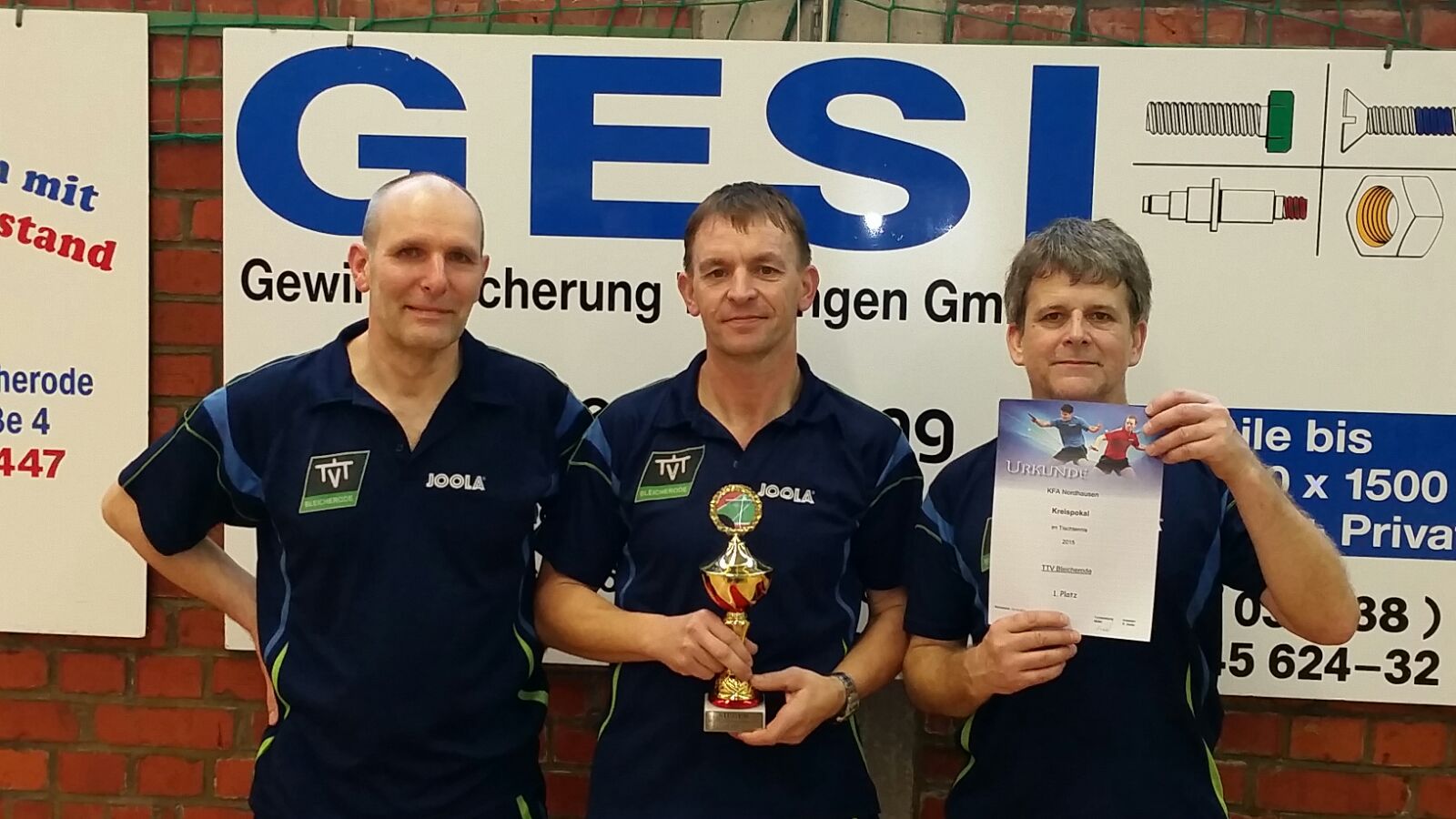 So sehen Sieger aus: Andreas Müller, Thomas Baumann und Henning Michaelzik